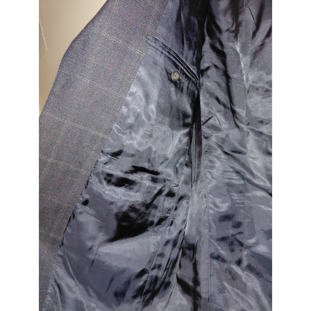 Lauren Ralph Lauren Sport Coat Blazer Suit Jacket Size 42L Wool 2 Button Gray - Picture 4 of 8